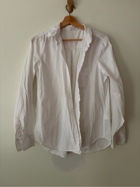 Gap oversized Classic White Button-Front Shirt
